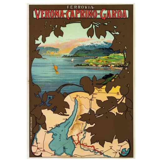 TX101 Vintage Verona Caprino Garda Italy Italian Travel Poster Re-Print - A3 (432 x 305mm) 16.5" x 11.7"