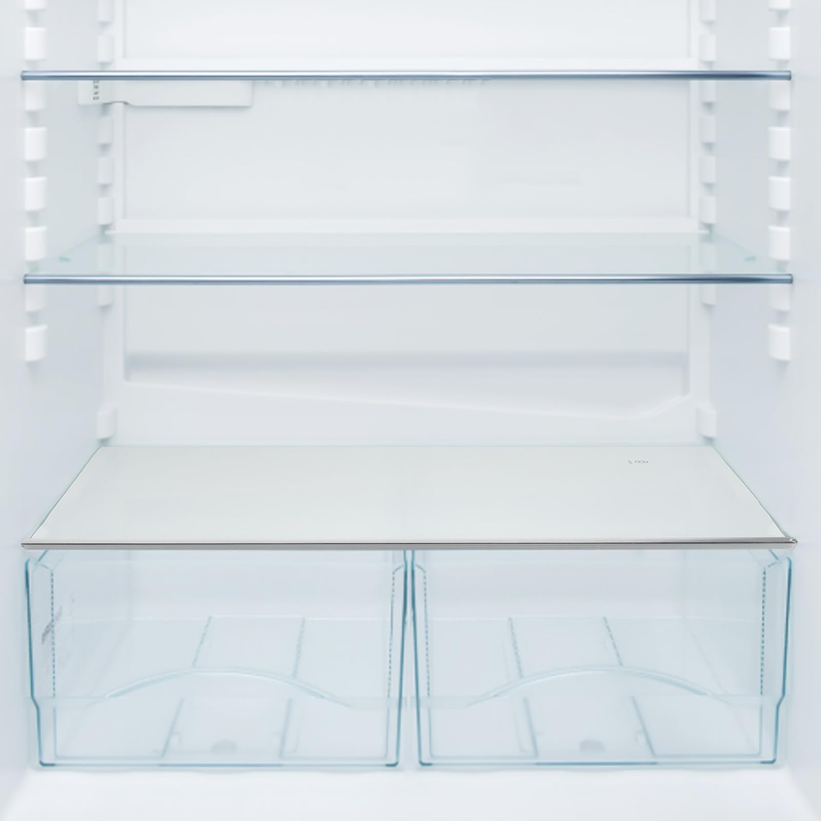 Ciieeo Étagère en Verre Trempé 40x24 Cm pour Congélateur et Réfrigérateur, Séparateur de Rangement Transparent, Pièce de Remplacement Compatible pour Organisation Frigo et Congélateur
