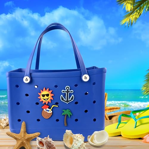 4Pcs Beach Bag Accessories PVC Rubber Totes Inserts Charms for Bogg Bag3