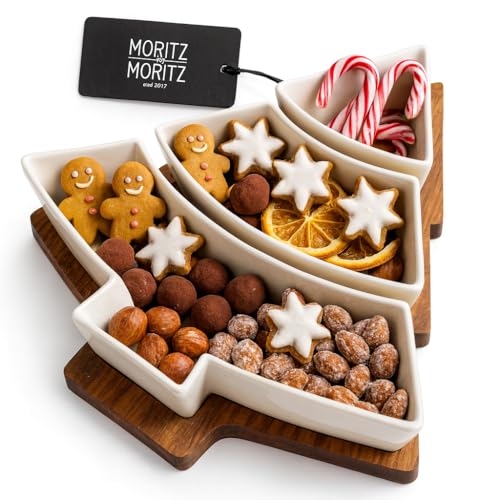 Moritz & Moritz Servierschalen Set Weihnachten Tannenbaum - Dip...