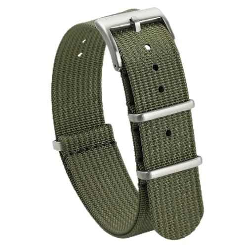 Image of TACTICAL FROG Nylon Watch Band 18mm 19 mm 20mm 22 mm 24 mm, Waterproof Military Watch Straps Replacement for Men Women, With Stainless Steel Buckle