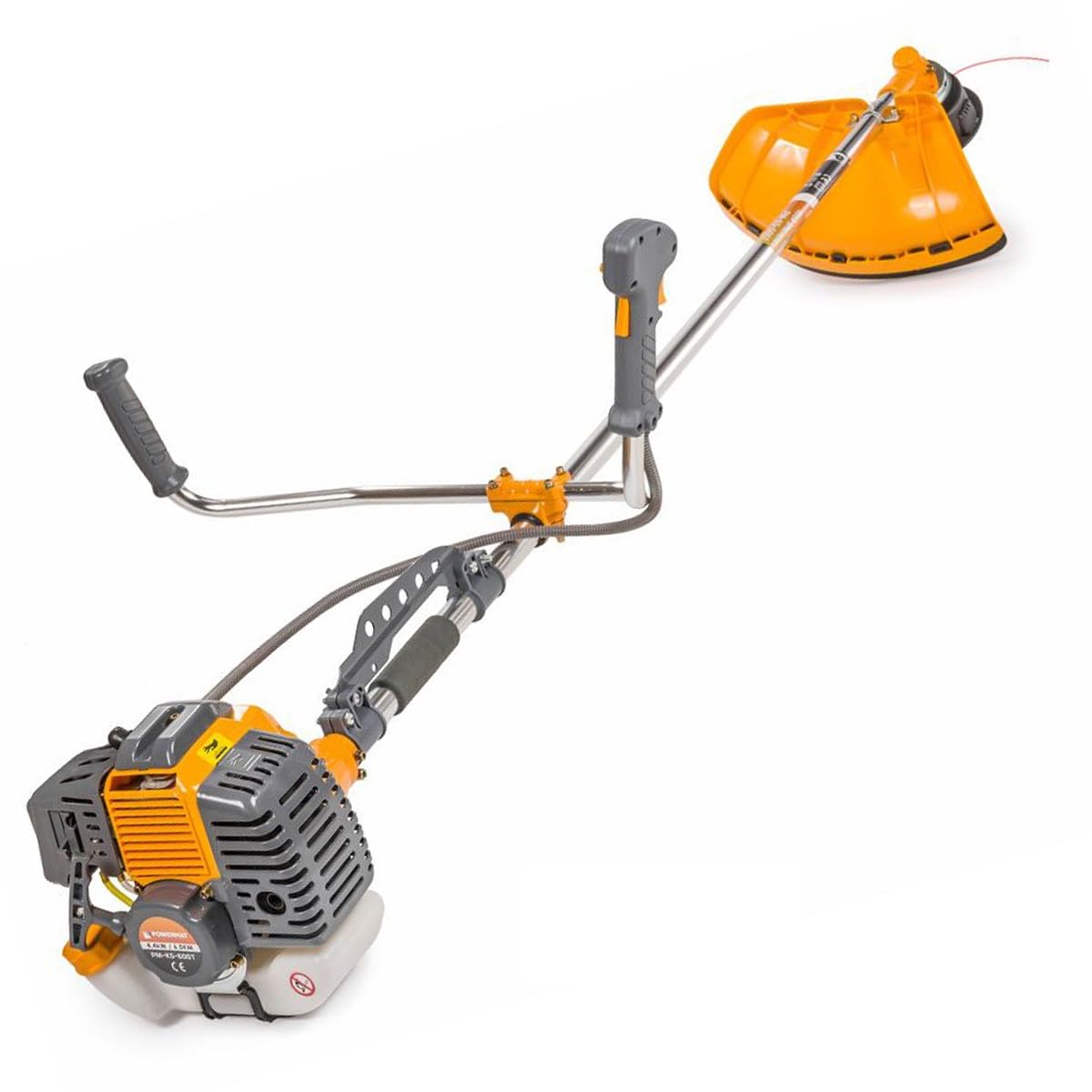 Desbrozadora térmica con motor de 2 tiempos 49 cm³ 6 CV efectivo + kit de accesorios