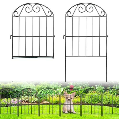 ADAVIN 20 Panels Collapsible Garden Fence Animal...