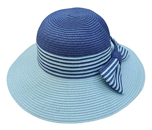 Preisvergleich Produktbild Wilai Damenhut Strandhut Schlapphut Sommerhut Krempenhut Strohhut Fasching Karneval, (42112)
