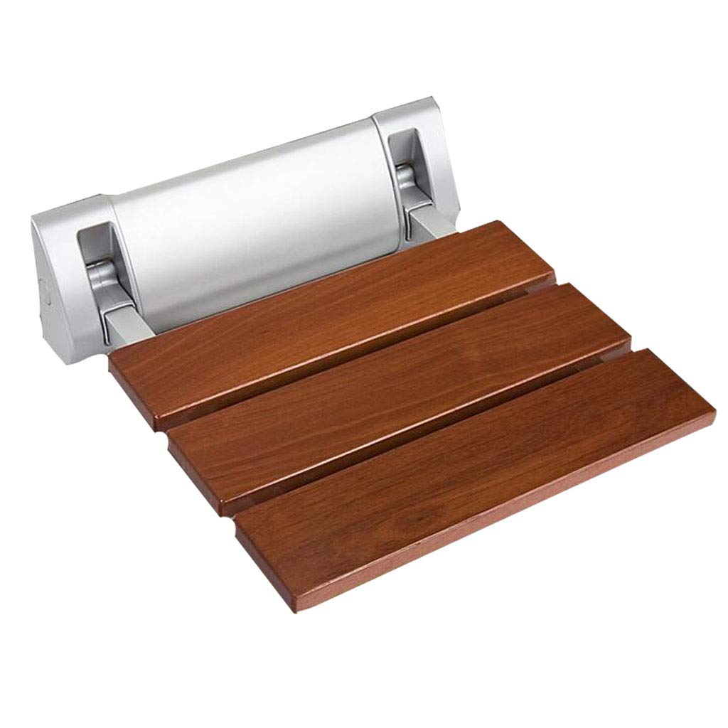 Moderno Asiento de Ducha Plegable Madera Maciza Taburete de Seguridad Silla en el baño Casa Montaje en Pared Banco de Asiento de Ducha Carga de 250 kg. para Ancianos, discapacitados, Adultos