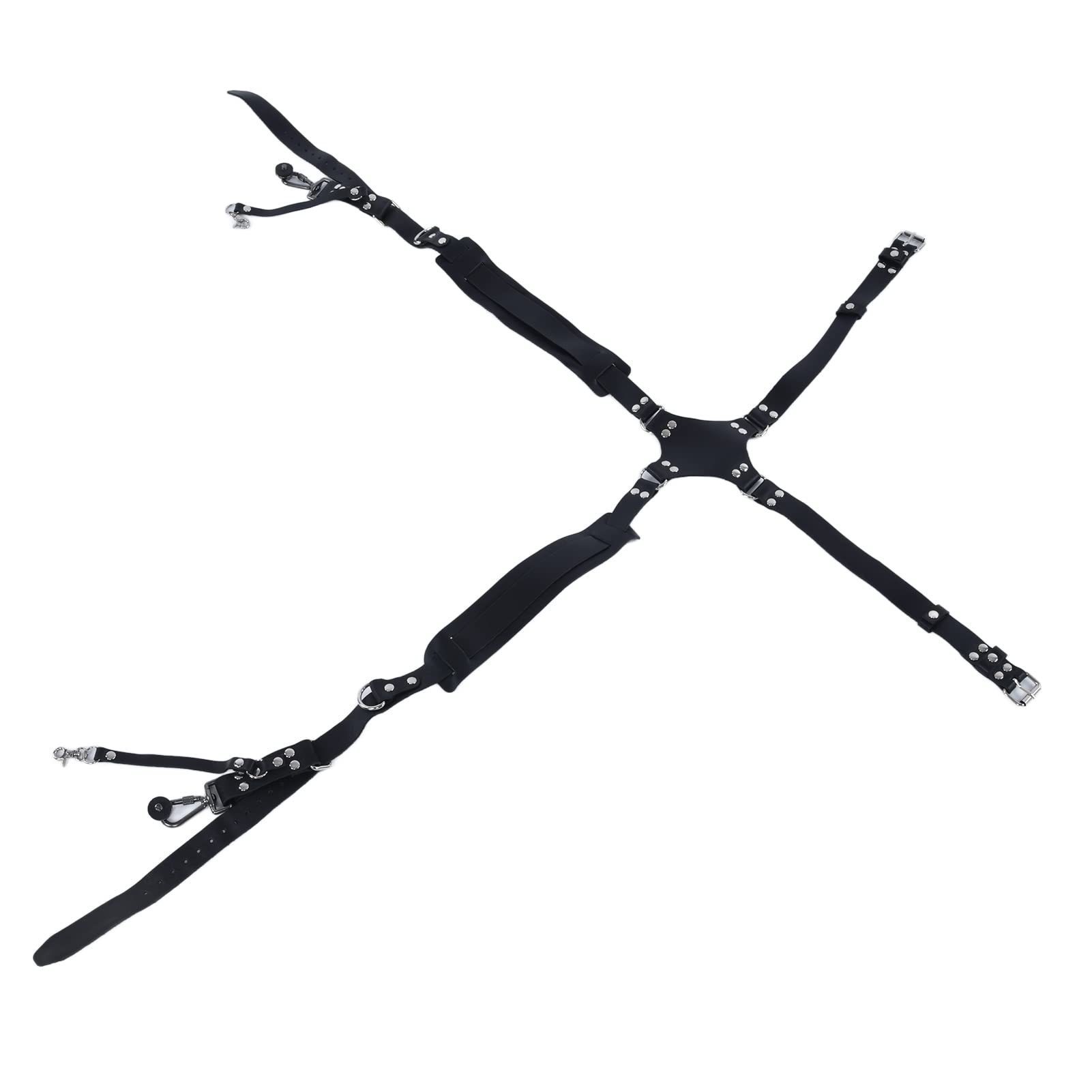 Correa para Cámara Arnés de Cuero PU de Doble Hombro para Accesorios de Fotografía Al Aire Libre, Cómodo, Duradero, Adecuado para Cámaras SLR, 1 Unidad