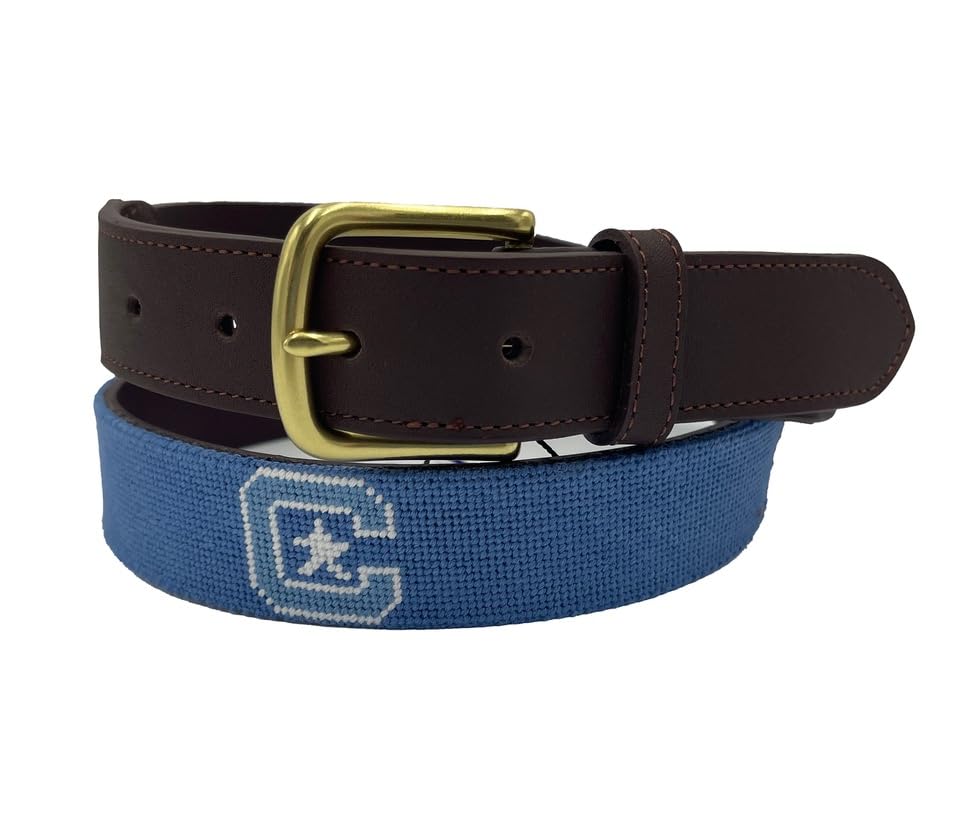 The Citadel Logo Officially Licensed Hand-stitched Needlepoint Belt2