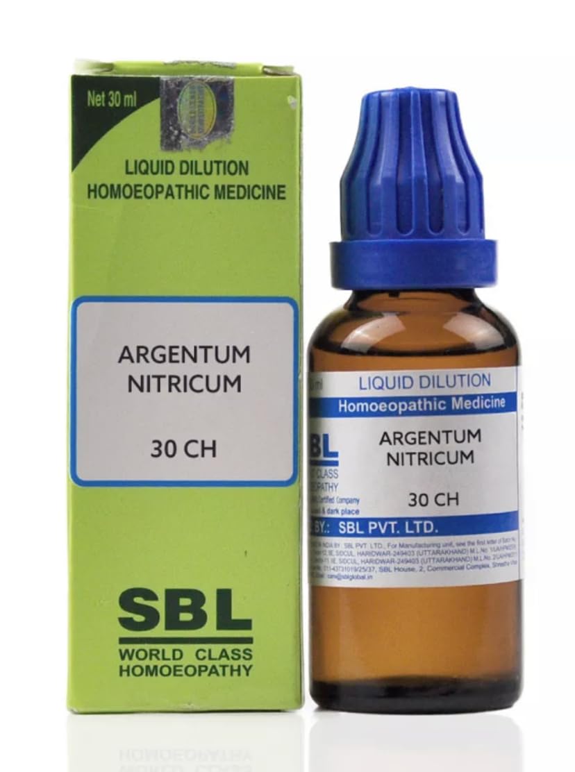 SBL Argentum Nitricum 30 Homeopathy Medicine 30ml (Pack of 3 Bottles)