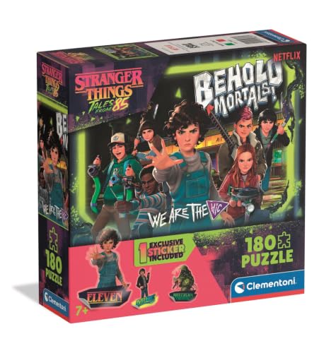 Clementoni | Puzzle Stranger Things 85 pour Enfants 7 Ans+ | 180 Pièces | Dimensions 48,5 x 33,5 cm | Développement Logique et Manuel | Activité sans écran | Idée Cadeau Enfant