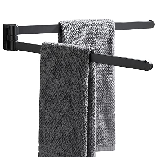 Portasciugamani Beelee In Acciaio Inox SUS304 Nero – Montaggio A Parete, 40 Cm, Per Bagno E Cucina - 6