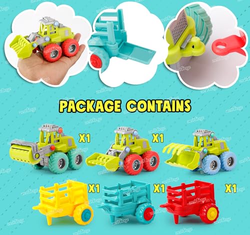 Image of Zest 4 Toyz Friction Powered Toys for Kids Unbreakable Construction Vehicle for Kids Boys Girls (Pack of 3) Multicolour