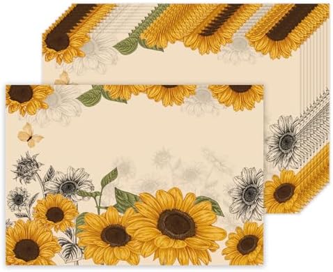 WRAPAHOLIC 50 Sheets Floral Paper Place Mats - 11 X 17 - View #6