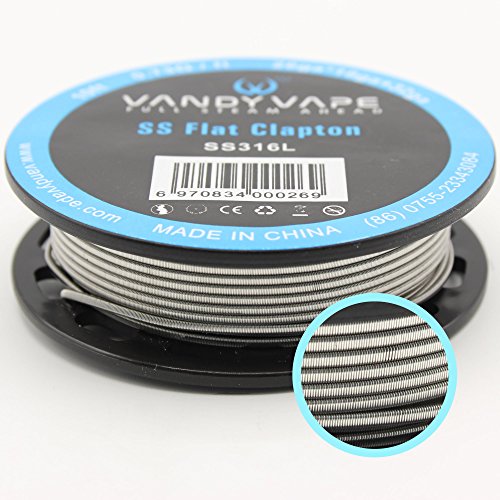 SS316L SS Flat Clapton 26ga*18ga+32ga VandyVape Fil RBA RDA Vandy Vape