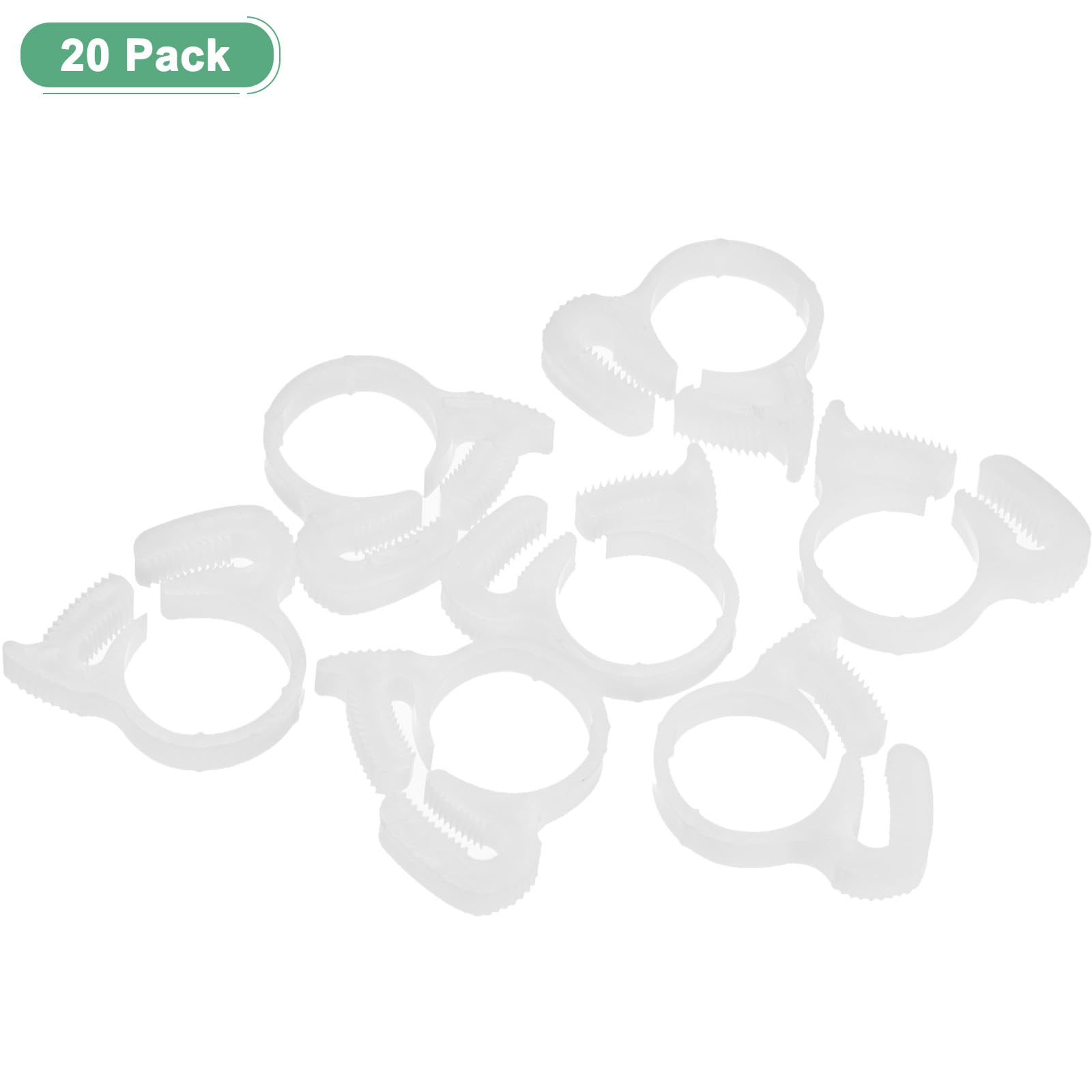 M METERXITY 20-Pack Double Gripping Nylon Hose Clamps - Image 4