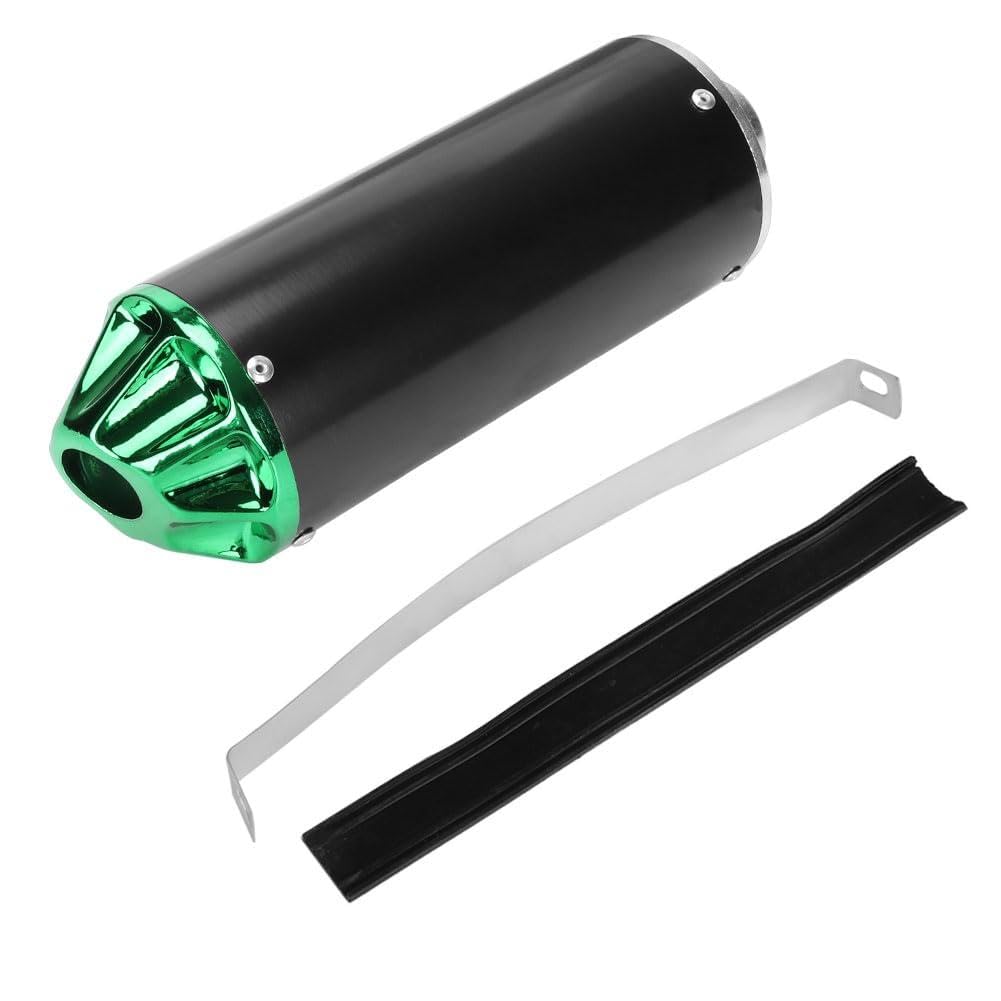 28mm Exhaust Muffler Silencer Pipe 1.1" for CRF50 XR50 KLX Coolster SSR Thumpstar TTR YCF Lifan Apollo 50cc 70cc 90cc 110cc 125cc Pit Trail Dirt Bike Mini Bike Motorcycle Motocross Parts Green