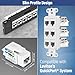 Everest 45° Angled RJ45 Cat6 Keystone Jacks 50-Pack in White - Slim Profile Female RJ45 Connectors - Cat 6 Keystone Jack - Compatible with 45° Angled Speed Termination Tool - 45Term (B0BL3GS7ZY)
