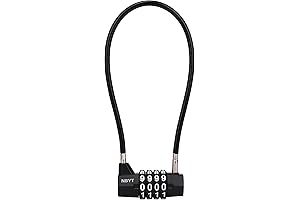 Cable Locks with Combination Gate Locks for Outdoor Fence or Shed