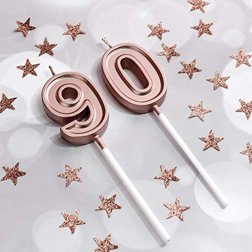 SHANHUHAI 90 ° Candele per Compleanno Torta