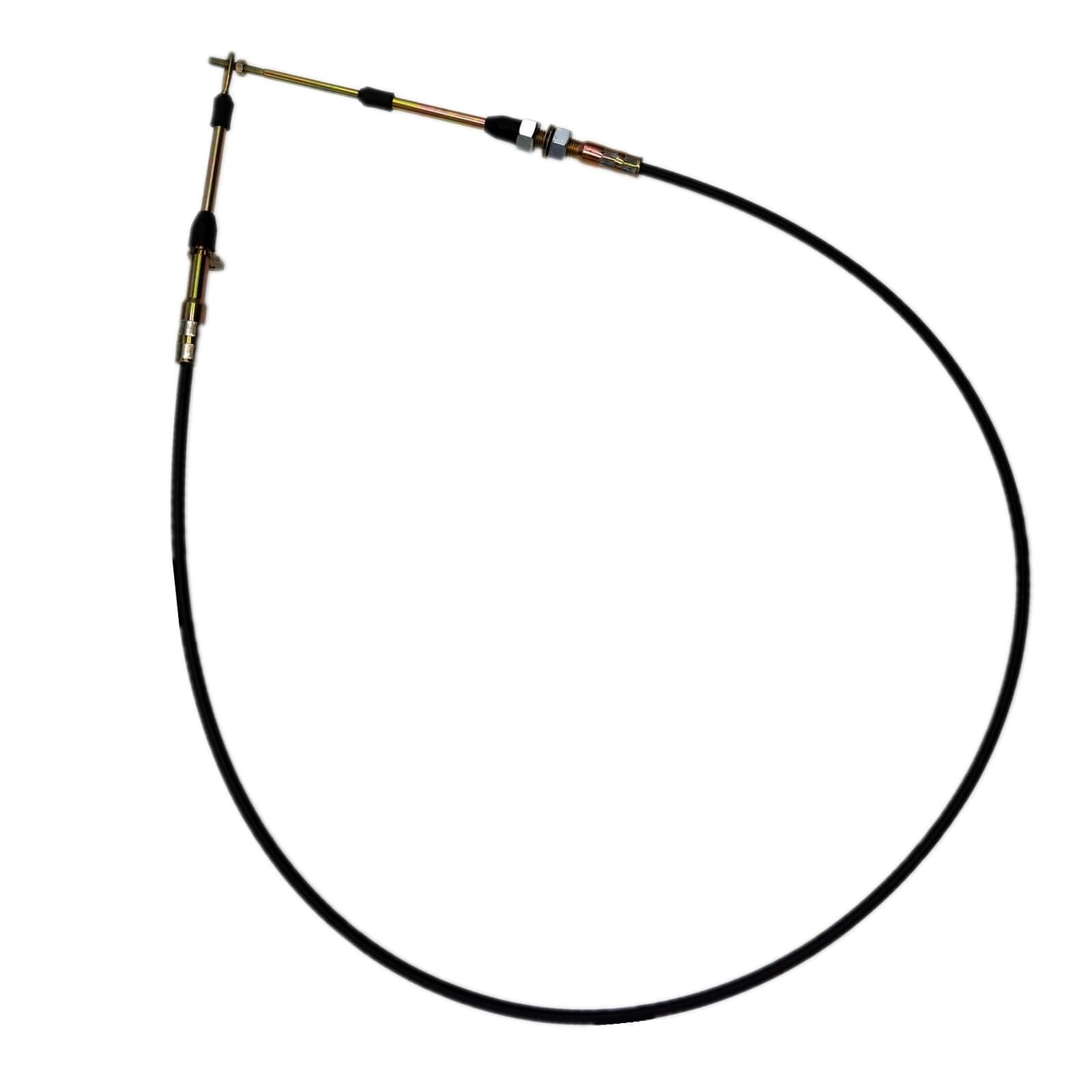 80605 Automatic Transmission Shifter Cable Eyelet End, Replacement for B&amp;M Automotive Heavy Duty Performance Shifter Cable, 5ft Long Af72-1001 BMM-80605 0.25" Outer Diameter Black