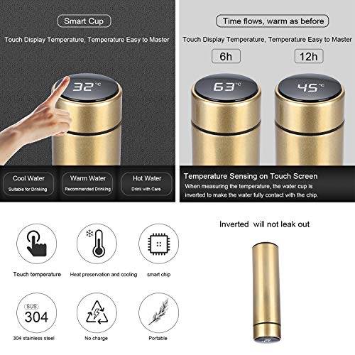 Smart Thermos Bottle Temperature Display