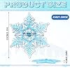 Soulchen 2 Pcs Snowflake Snowboard Stomp Pads 3D Anti Slip Stomp Pads for Snowboarding Cold-Resistant Adhesive Snowboard Practice Mat Enhanced Traction & Control, Provides Extra Grip for Men Women