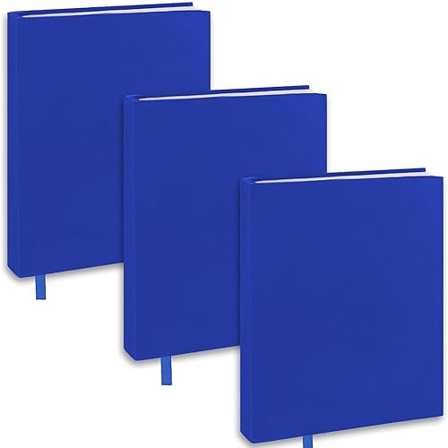 KICNIC Paquete de 3 fundas azules para libros, elásticas de 6 x 9 pulgadas, adecuadas para la mayoría de libros de tapa dura, hasta 8.5 x 9.5