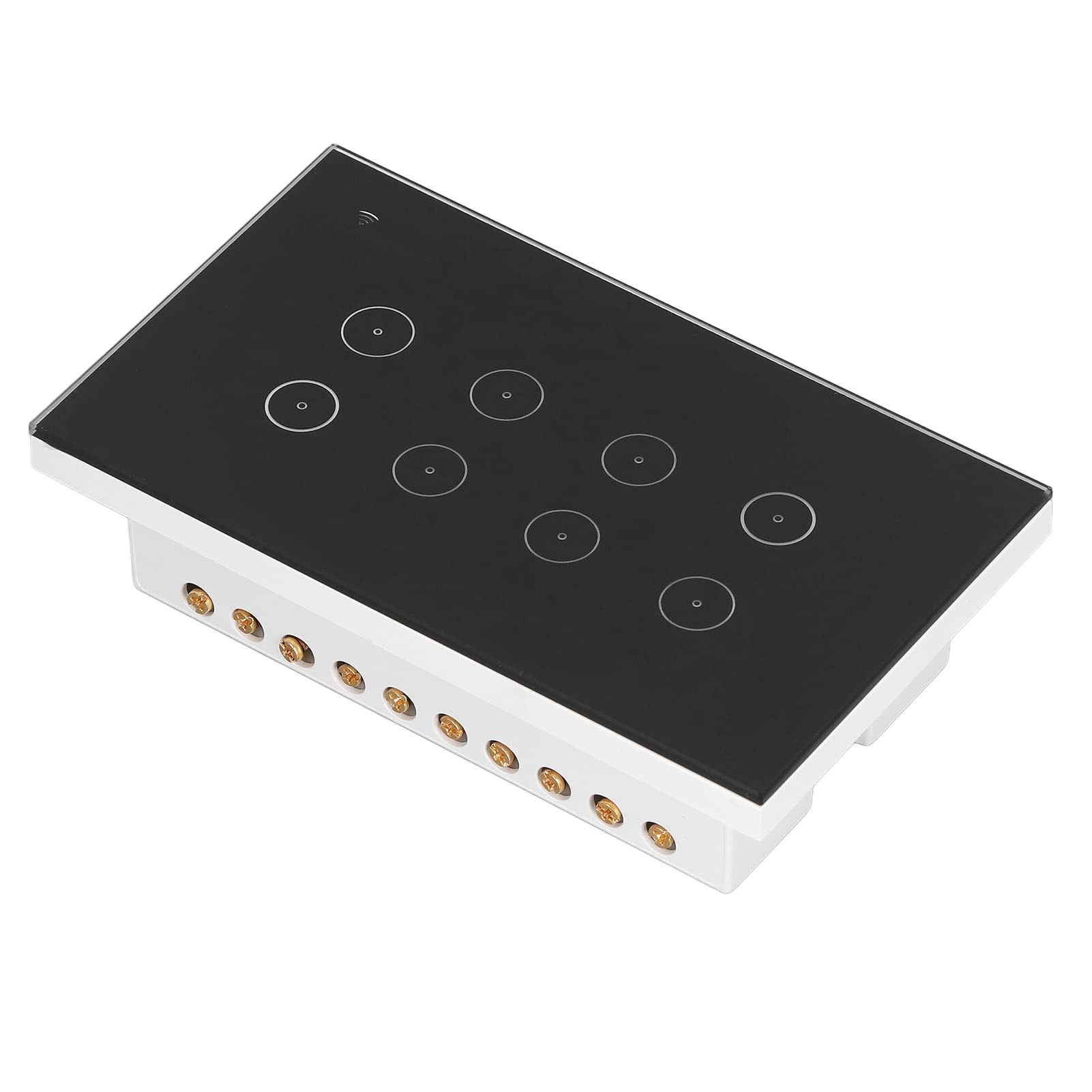 Cocoarm Interruptor Inteligente de 8 Entradas, Interruptor de Pared WiFi, Control Táctil ABS de 95 a 250V CA, Aplicación Remota, Control por Voz para Apartamento, Hogar, Oficina, Hotel
