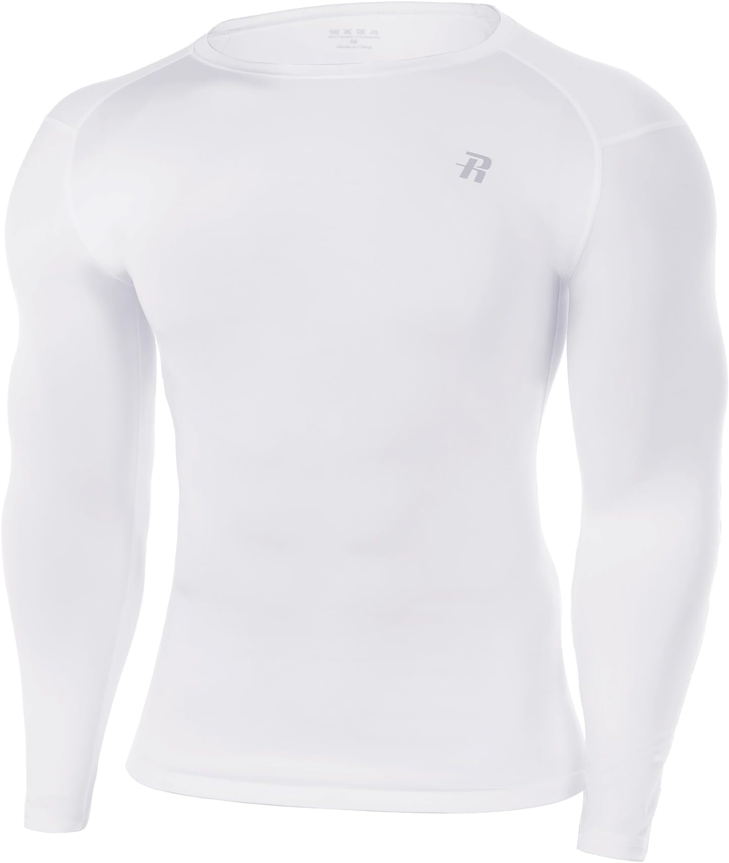 – Men's Compression Base Layer Long Sleeve Top, UPF 50+ Quick Dry Sports Undershirt for Running Gym Cycling Football Golf Training
