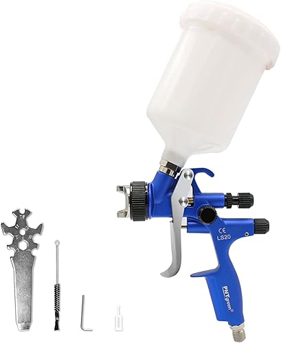 PNTGREEN Hvlp - Pistola pulverizadora de pintura de alimentación por gravedad con boquilla de 0.051in y taza de capacidad de 600 cc PNTGREEN Hvlp - Pistola pulverizadora de pintura de alimentación por gravedad con boquilla de 0.051in y taza de capacidad de 600 cc