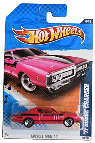 Hot Wheels '71 Dodge Charger - Muscle Mania 8/10 - Pink
