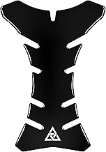 Autodomy Motorcycle Tank Protection Black V2 20 x 14 cm | Universal Adhesive Tank Protector for Motorcycles | Motorcycle Tank Protector Rain and Sun Resistant