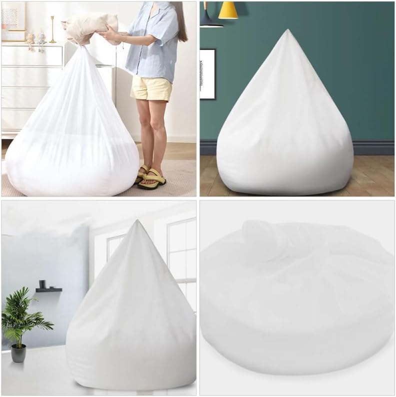 Happyyami Bean Bag Inner Liner Replacement Cover for Lazy Sofa 31.49X27.55X27.55In Breathable Mesh Fabric Sofa Insert Easy Clean Home Use - Image 8