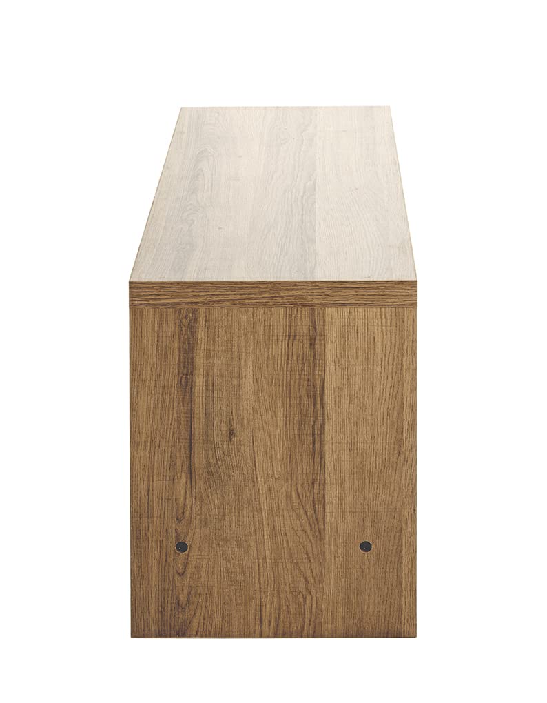 HAKU Panca per scarpe rovere, nero, MDF, metallo - Dim. L 80 cm x A 40 cm x P 30 cm, Stile Moderno