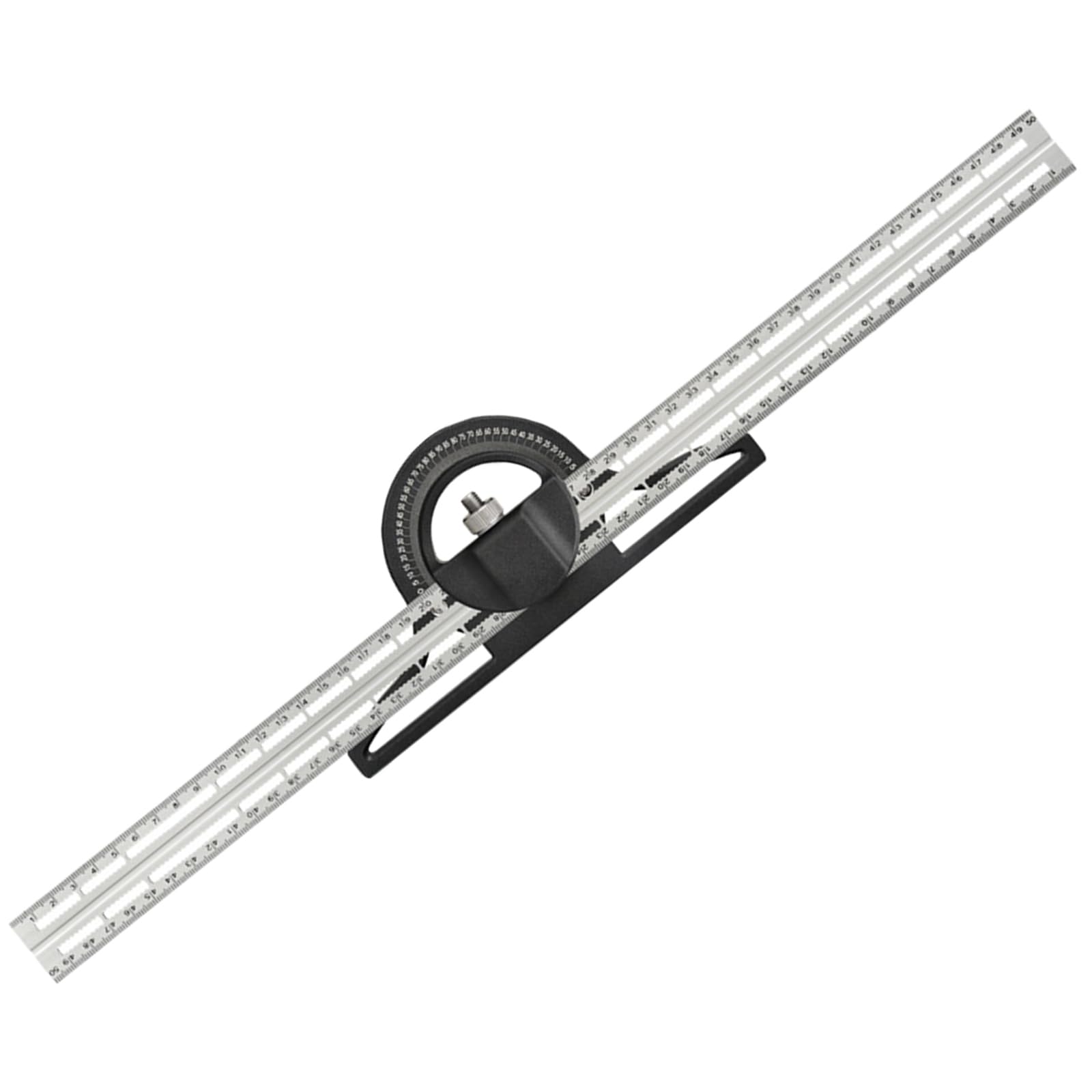 Accurate 300mm / 500mm Measurement Ruler Protractor Combination Square for Woodworkers Angles in Construction and Home Use Carpentry Angles Finder