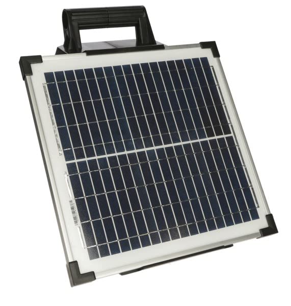 Kerbl AKO SunPower S1500 Pasture Fence Energizer with solar panel attached