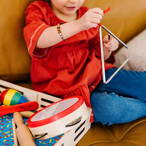 Melissa & Doug 488 Band-In-A-Box Clap! Clang! Tap! - 10-Piece Musical Instrument Set - Kids Musical Instruments thumb #7