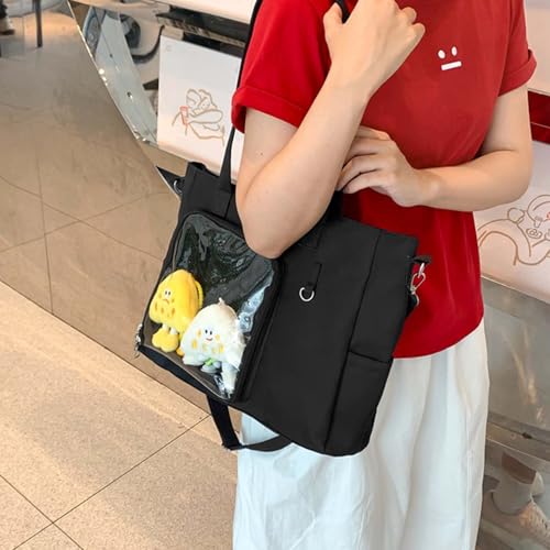 Women Kawaii Crossbody Bag Japanese Aesthetic Clear itabag Anime Pin Display Shoulder Bag with Board for Kpop Fan3
