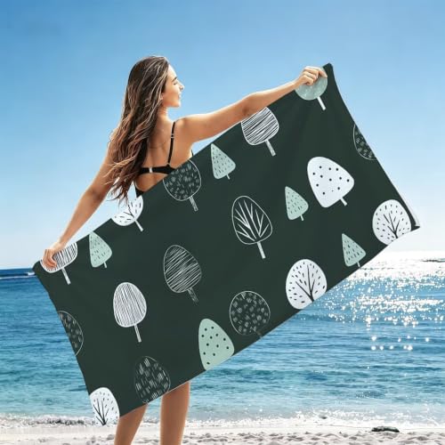 Serviette de plage microfibre séchage rapide pour drap compact - 3