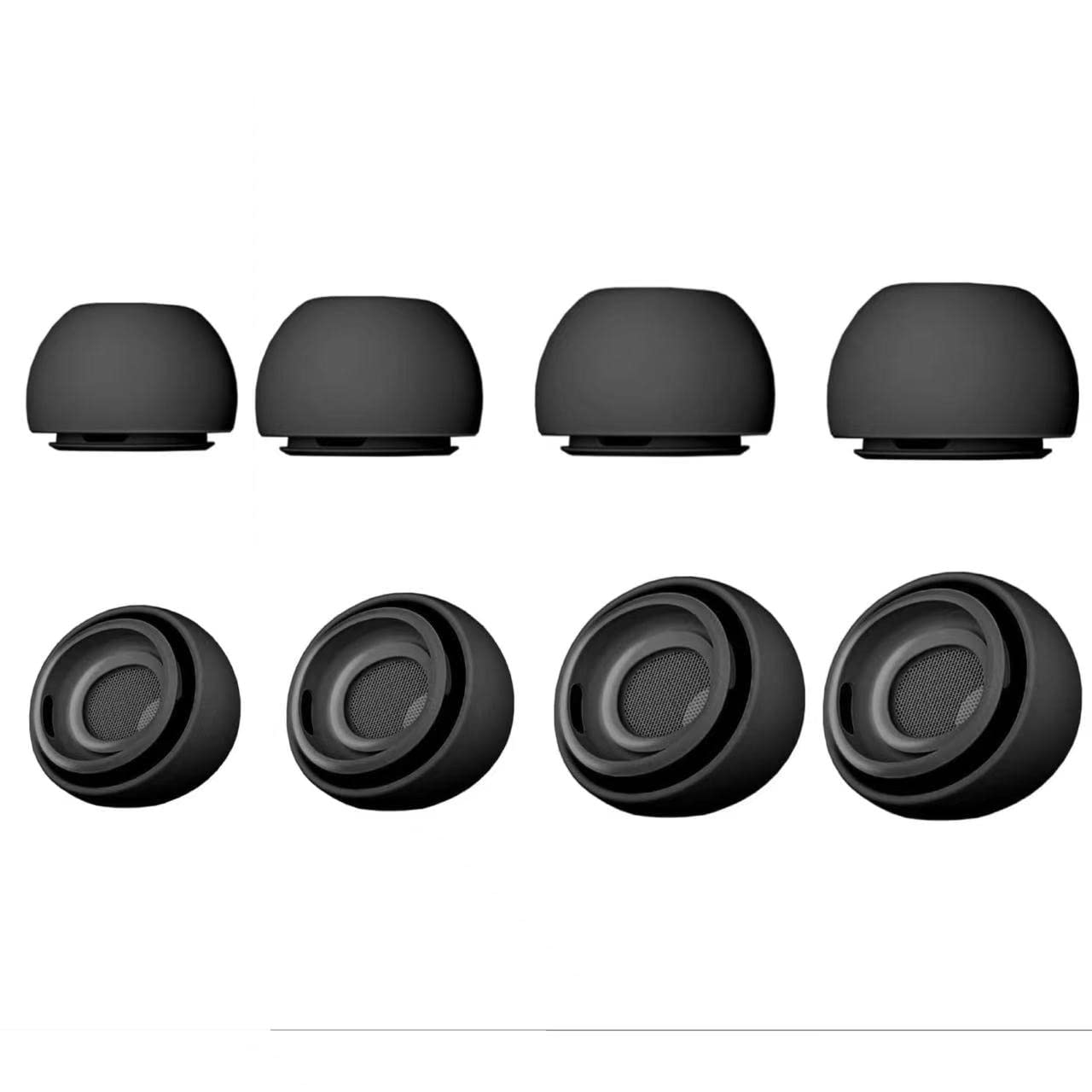 4Pair Eartips for Airpods Pro 2nd Generation and AirPods Pro with Noise Reduction Hole,Silicone Ear Tips Compatible with Airpods Pro2 Earphone Fits
