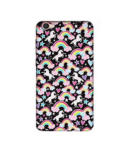 Image of Amazon Brand - Solimo Designer Unicorn Texture 3D Printed Hard Back Case Mobile Cover for Vivo V5