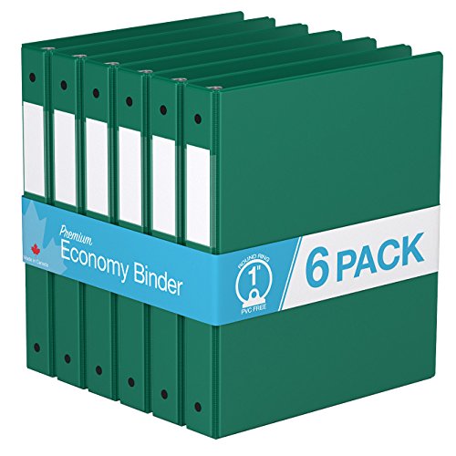 Premium Economy, Round Ring, Binder, 6 Pack (1