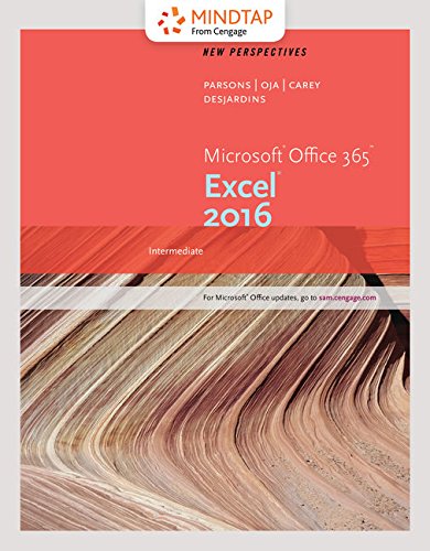 Bundle: New Perspectives Microsoft Office 365 & Excel 2016: Intermediate, Loose-leaf Version + MindTap Computing, 1...