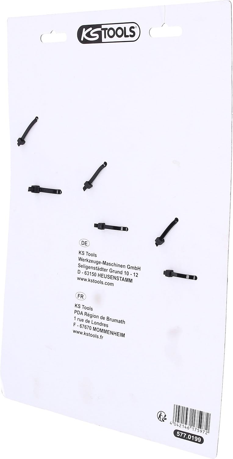 KS TOOLS 577.0199 - Jeu de 3 Clés à molette à manche bi-matière - 8" - 10" - 12" - En Chrome Vanadium - Tête brunie Noir/Rouge