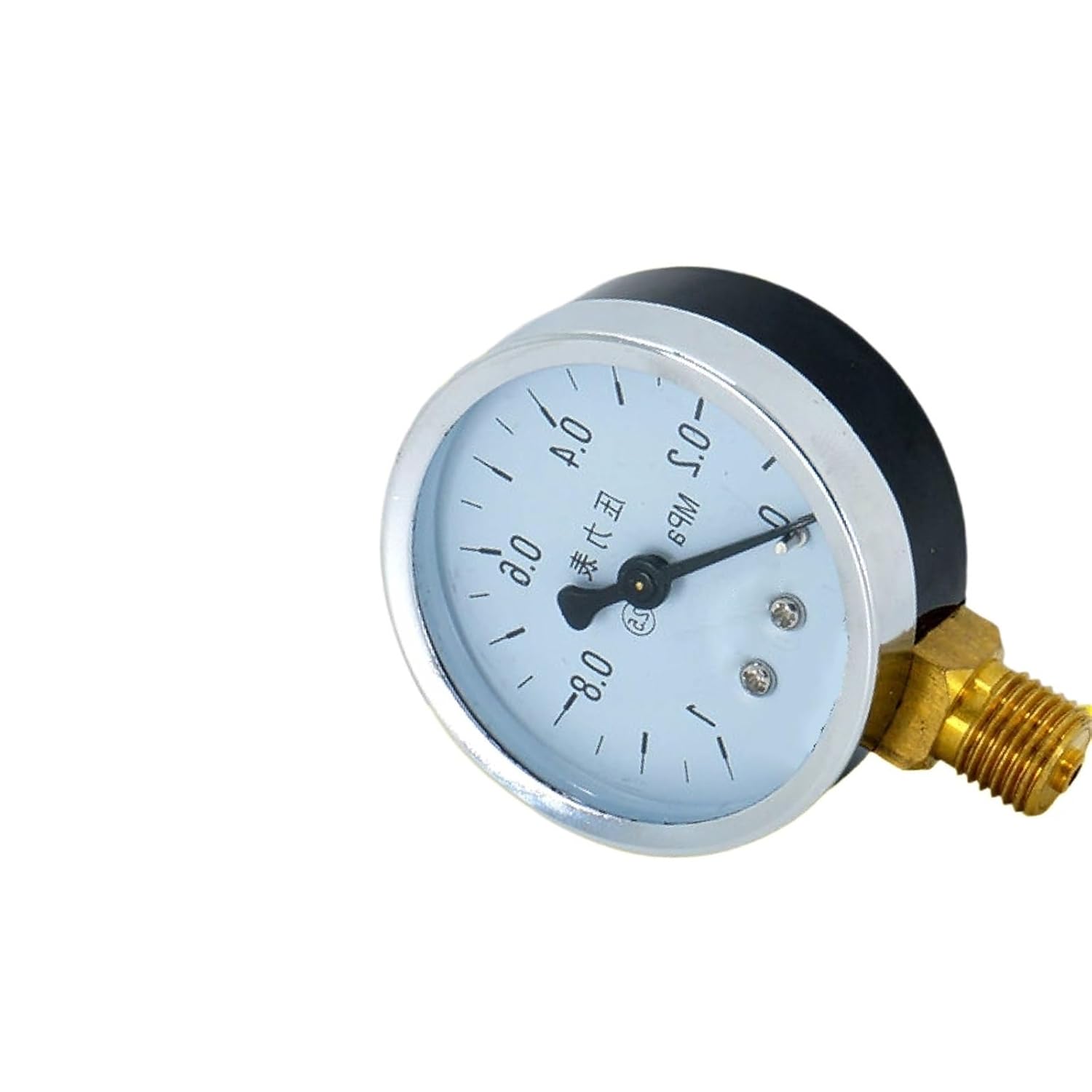 1pc Pressure Gauge Y-60 Vacuum Mechanical Analog Hydraulic Water Air Conditioning Gas Industrial Brass Connector(G1-4,0-0.16MPa)