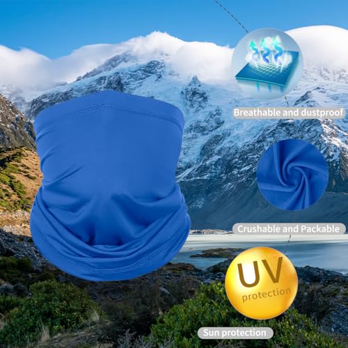 Image of Achiou Cooling Neck Gaiter, UV Protection Face Cover Scarf for Men Women | Breathable, Soft and Quick-Dry Neck Gaiter for Cycling, Running, Fishing