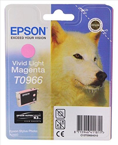 Epson C13T09664010 - Cartucho de tinta, magenta claro válido para EPSON Stylus Photo R2880, Ya disponible en Amazon Dash Replenishment