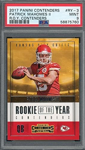 Patrick Mahomes 2017 Contenders Football Rookie Card #RY-3, Grade...
