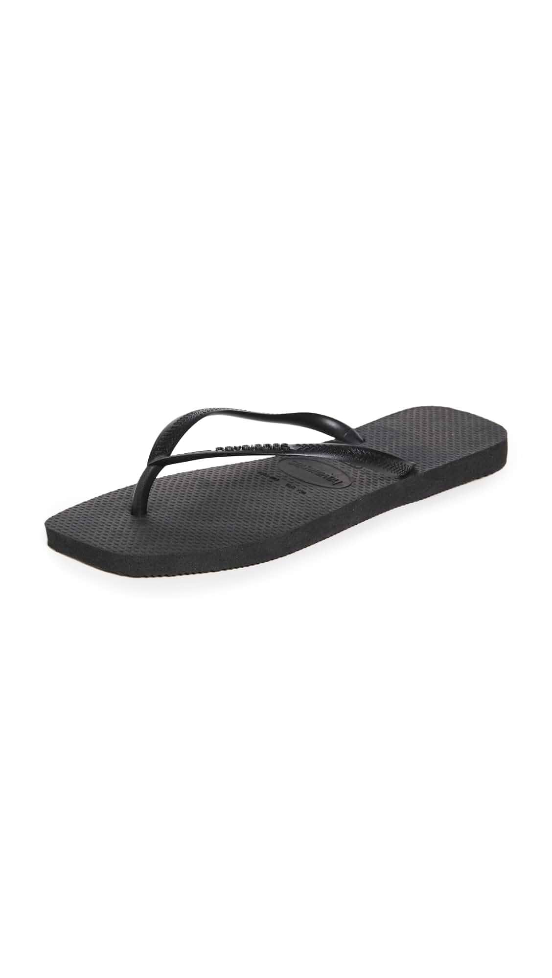 Havaianas Women's Slim Square Solid Flip Flops