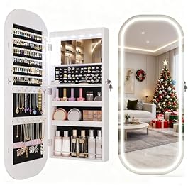 LVSOMT LED Mirror Jewelry...