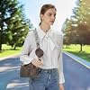 Kseymeir Small Shoulder Crossbody Bag for Women Vegan Leather Handbag Purse Triple Zip Wallet Purse Trendy Bag